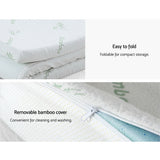 Mattress Toppers: Giselle Bedding Memory Foam Mattress Topper 11-Zone 8cm King
