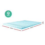 Mattress Toppers: Giselle Bedding Memory Foam Mattress Topper 11-Zone 8cm Queen