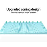 Mattress Toppers: Giselle Bedding Memory Foam Mattress Topper 11-Zone 8cm Queen