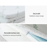 Mattress Toppers: Giselle Bedding Memory Foam Mattress Topper 11-Zone 8cm Queen