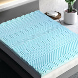Mattress Toppers: Giselle Bedding Memory Foam Mattress Topper 11-Zone 8cm Single