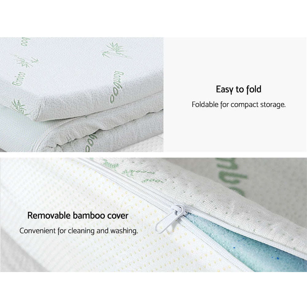 Mattress Toppers: Giselle Bedding Memory Foam Mattress Topper 11-Zone 8cm Single