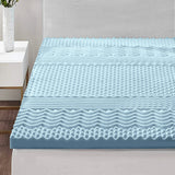 Mattress Toppers: Giselle Bedding Memory Foam Mattress Topper 7-Zone 5cm Double