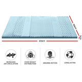 Mattress Toppers: Giselle Bedding Memory Foam Mattress Topper 7-Zone 5cm King
