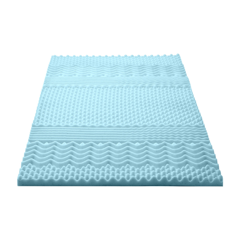 Mattress Toppers: Giselle Bedding 5cm Memory Foam Mattress Topper 7-Zone King Single