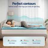 Mattress Toppers: Giselle Bedding 5cm Memory Foam Mattress Topper 7-Zone King Single