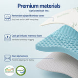 Giselle Bedding 5cm Memory Foam Mattress Topper 7-Zone King Single