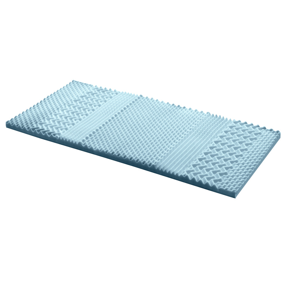 Mattress Toppers: Giselle Bedding Memory Foam Mattress Topper 7-Zone 5cm Single