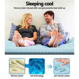 Mattress Toppers: Giselle Bedding Memory Foam Mattress Topper 7-Zone 8cm King
