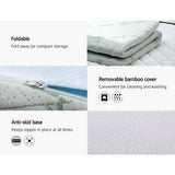 Mattress Toppers: Giselle Bedding Memory Foam Mattress Topper 7-Zone 8cm Single