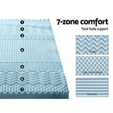 Mattress Toppers: Giselle Bedding Memory Foam Mattress Topper 7-Zone 8cm Single