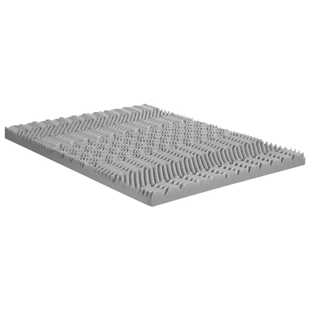 Mattress Toppers: Giselle Bedding 8cm Memory Foam Mattress Topper 7-Zone Graphite King