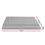 Giselle Bedding 8cm Memory Foam Mattress Topper 7-Zone Graphite King