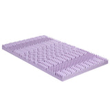 Mattress Toppers: Giselle 8cm Memory Foam Mattress Topper Lavender Infused Bamboo Cover 7-Zone Single