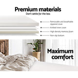 Mattress Toppers: Giselle Bedding Memory Foam Mattress Topper 8cm Double