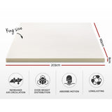 Giselle Bedding Memory Foam Mattress Topper 8cm King