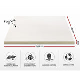 Mattress Toppers: Giselle Bedding Memory Foam Mattress Topper 8cm King