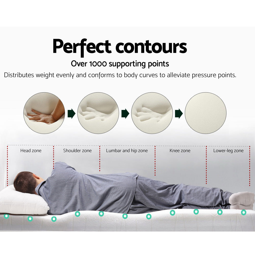 Mattress Toppers: Giselle Bedding Memory Foam Mattress Topper 8cm Queen