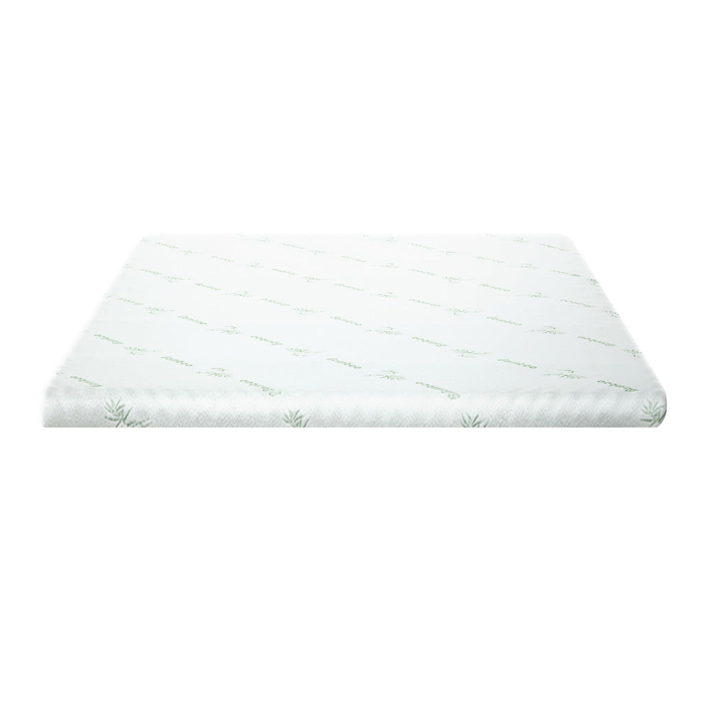 Mattress Toppers: Giselle Bedding Memory Foam Mattress Topper Cool Gel Bed Mat Bamboo 10cm Double