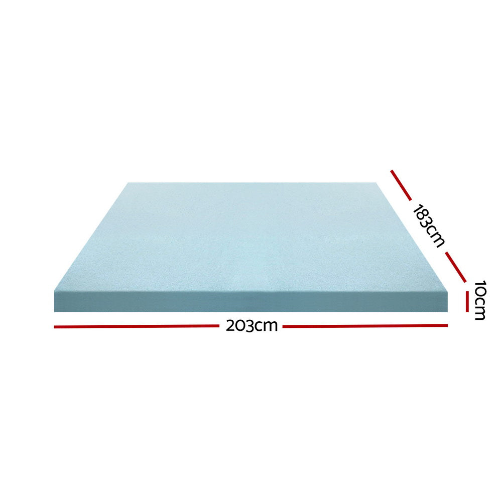 Mattress Toppers: Giselle Bedding Memory Foam Mattress Topper Cool Gel Bed Mat Bamboo 10cm King