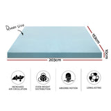 Mattress Toppers: Giselle Bedding Memory Foam Mattress Topper Cool Gel 10cm Queen