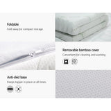 Mattress Toppers: Giselle Bedding Memory Foam Mattress Topper Cool Gel 10cm Queen