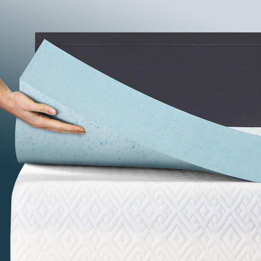 Mattress Toppers: Giselle Bedding Memory Foam Mattress Topper Cool Gel 5cm King Single