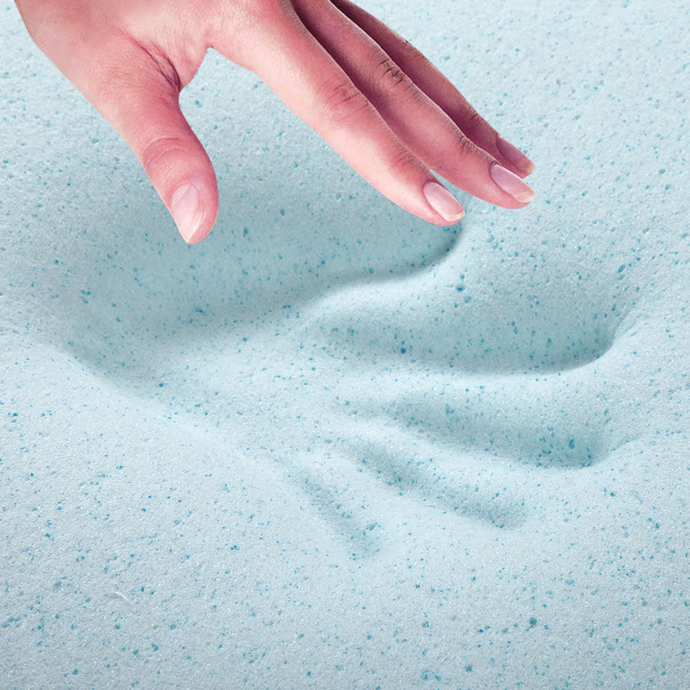 Mattress Toppers: Giselle Bedding Memory Foam Mattress Topper Cool Gel 8cm Double
