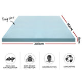 Mattress Toppers: Giselle Bedding Memory Foam Mattress Topper Cool Gel 8cm King