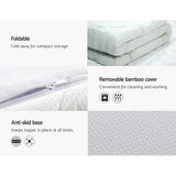 Mattress Toppers: Giselle Bedding Memory Foam Mattress Topper Cool Gel 8cm Single