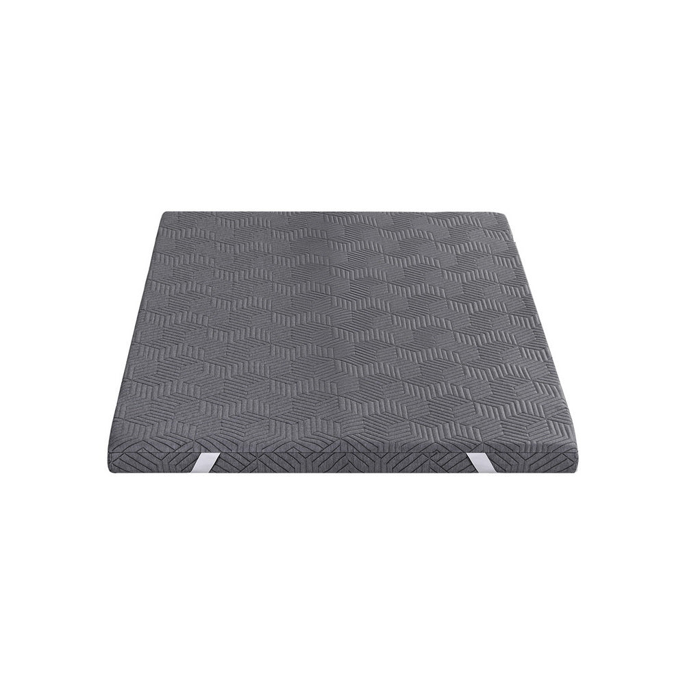 Giselle 8cm Memory Foam Mattress Topper Gel Dual Layer Foam Bamboo King Single