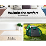 Mattress Toppers: Giselle Bedding Foam Mattress Topper Egg Crate 5cm Double