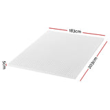 Mattress Toppers: Giselle Bedding Memory Foam Mattress Topper Egg Crate 5cm King