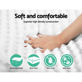 Mattress Toppers: Giselle Bedding Memory Foam Mattress Topper Egg Crate 5cm King