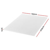 Mattress Toppers: Giselle Bedding Memory Foam Mattress Topper Egg Crate 5cm Queen