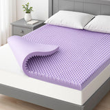 Mattress Toppers: Giselle 5cm Memory Foam Mattress Topper Lavender Infused Egg Crate Pad Mat Double