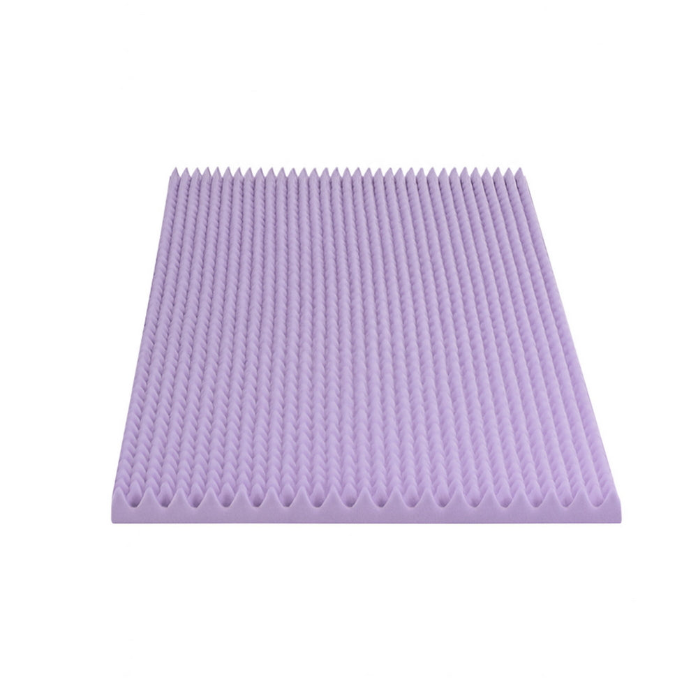 Mattress Toppers: Giselle 5cm Memory Foam Mattress Topper Lavender Infused Egg Crate Pad Mat Single
