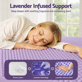 Mattress Toppers: Giselle 5cm Memory Foam Mattress Topper Lavender Infused Egg Crate Pad Mat Single