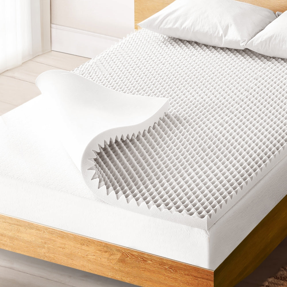 Mattress Toppers: Giselle Bedding Memory Foam Mattress Topper Egg Crate 5cm King Single
