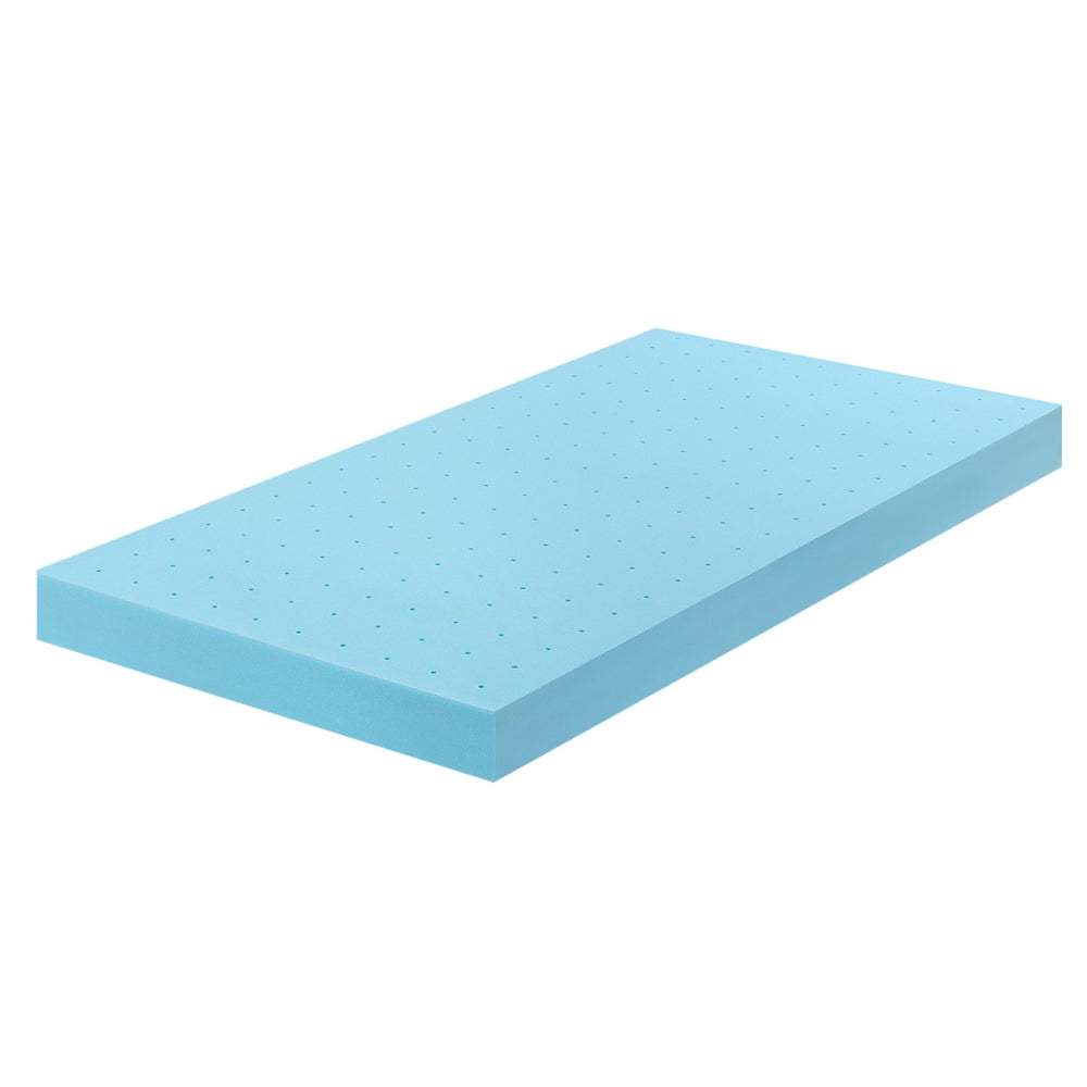 Mattress Toppers: Giselle 12cm Memory Foam Mattress Topper Ventilated Cool Gel Bamboo Cover King Single