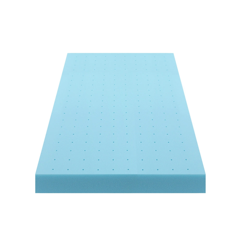 Mattress Toppers: Giselle 12cm Memory Foam Mattress Topper Ventilated Cool Gel Bamboo Cover King Single