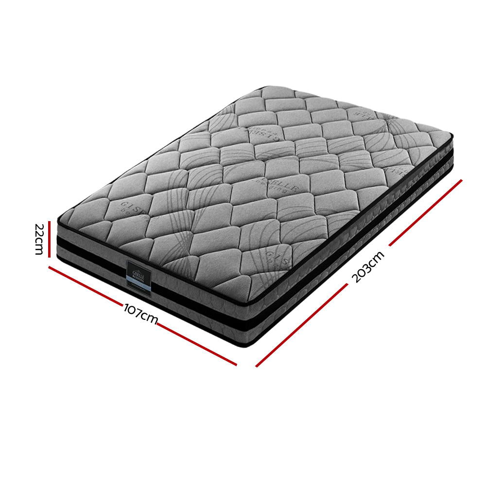 King Single Mattress: Giselle Bedding 22cm Mattress Medium Firm King Single