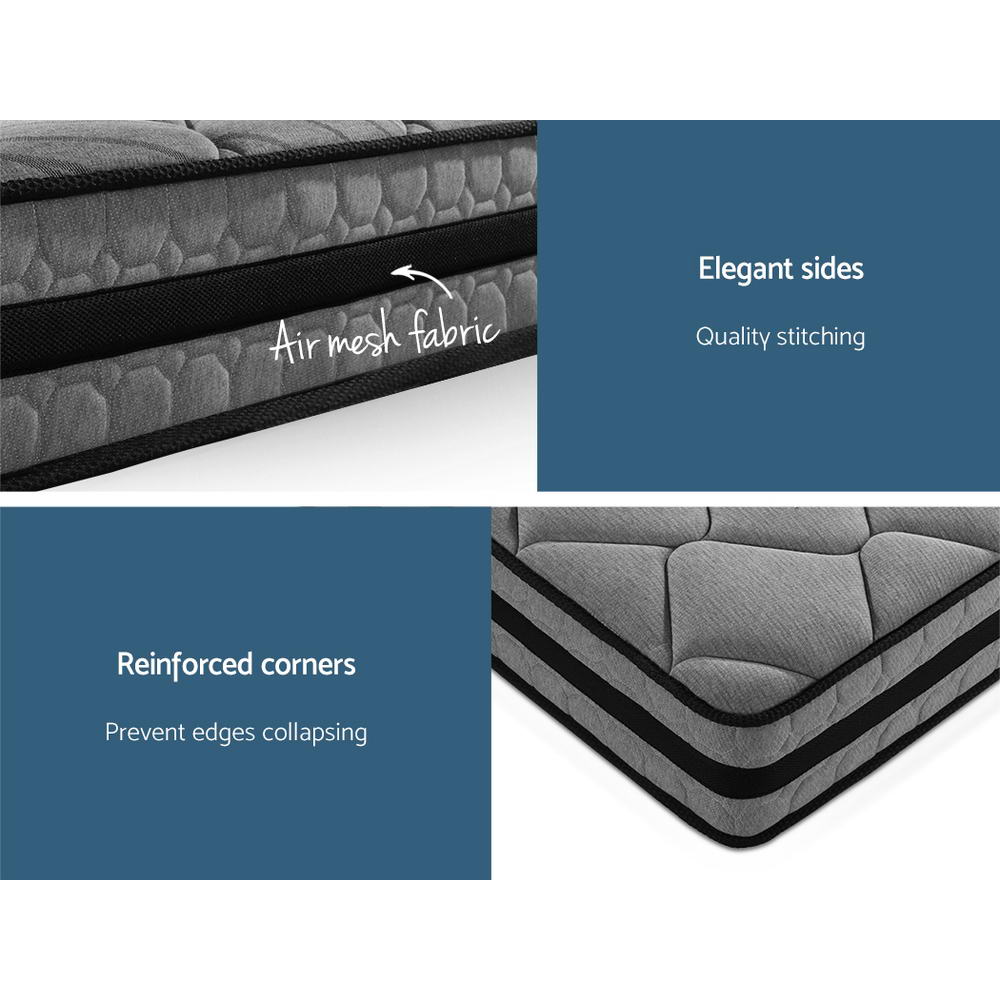 King Single Mattress: Giselle Bedding 22cm Mattress Medium Firm King Single