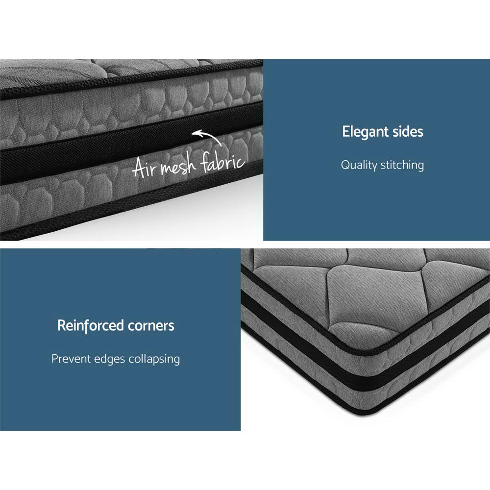 Single Mattress: Giselle Bedding 22cm Mattress Medium Firm Single