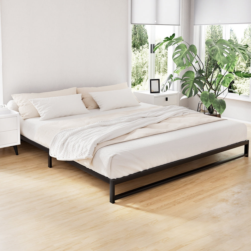 Beds & Bed Frames: Artiss Bed Frame King Size Metal BERU