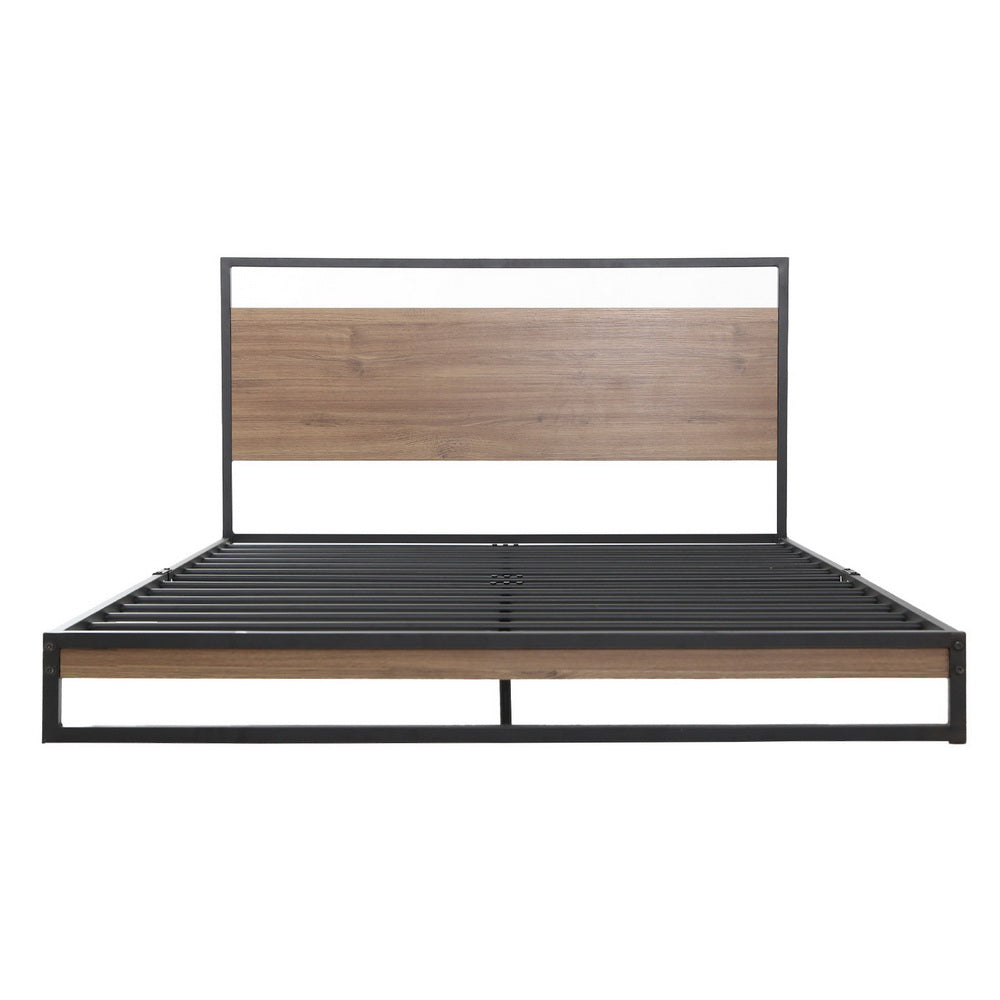 Beds & Bed Frames: Artiss Bed Frame King Size Metal Bed Frame DANE