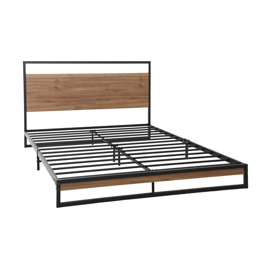Beds & Bed Frames: Artiss Bed Frame Queen Size Metal Bed Frame DANE