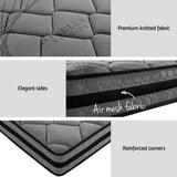 Beds & Bed Frames: Artiss Bed Frame Queen Size Metal Frame DANE with Mattress
