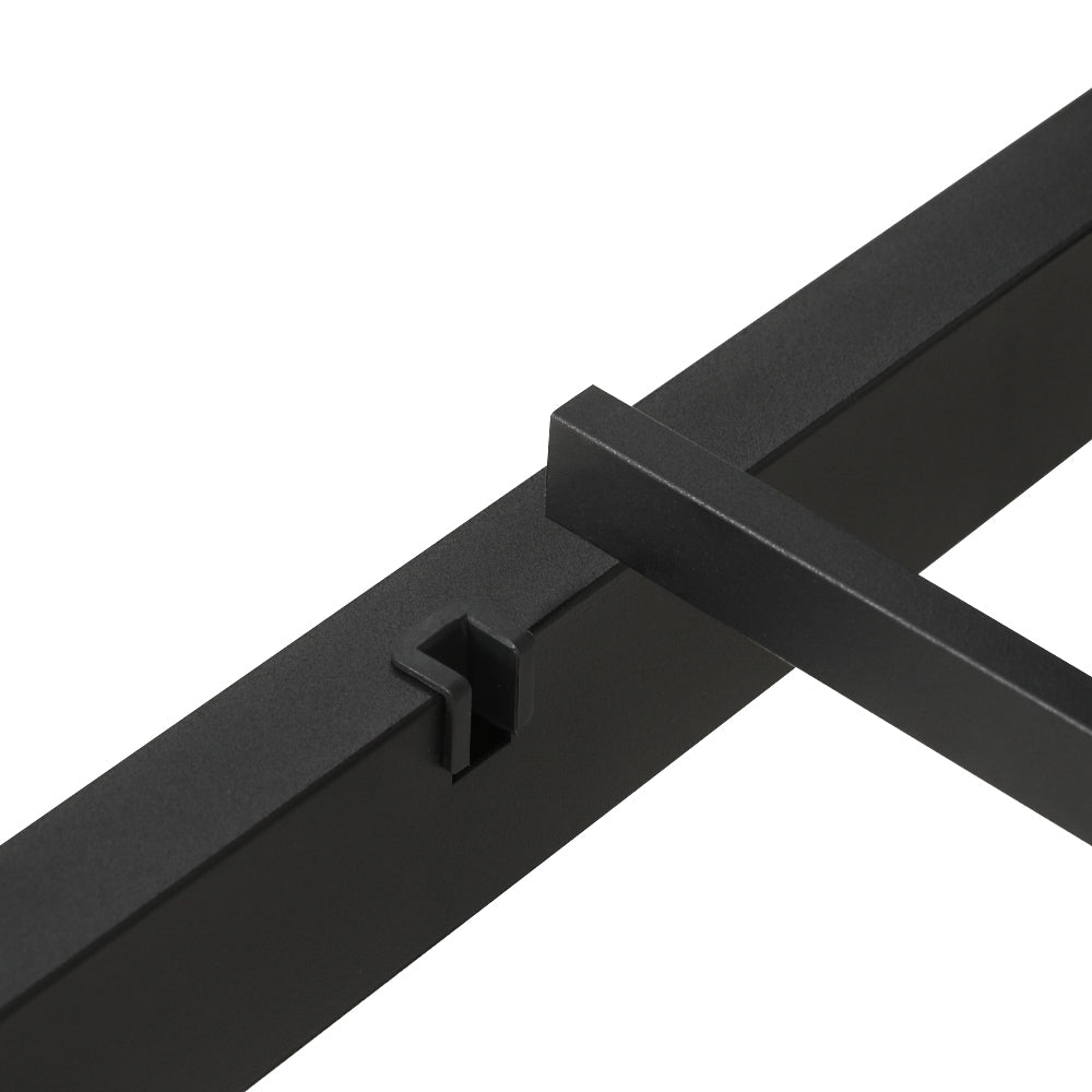 Beds & Bed Frames: Artiss Bed Frame 2x Single Size Metal Trundle Daybed DEAN