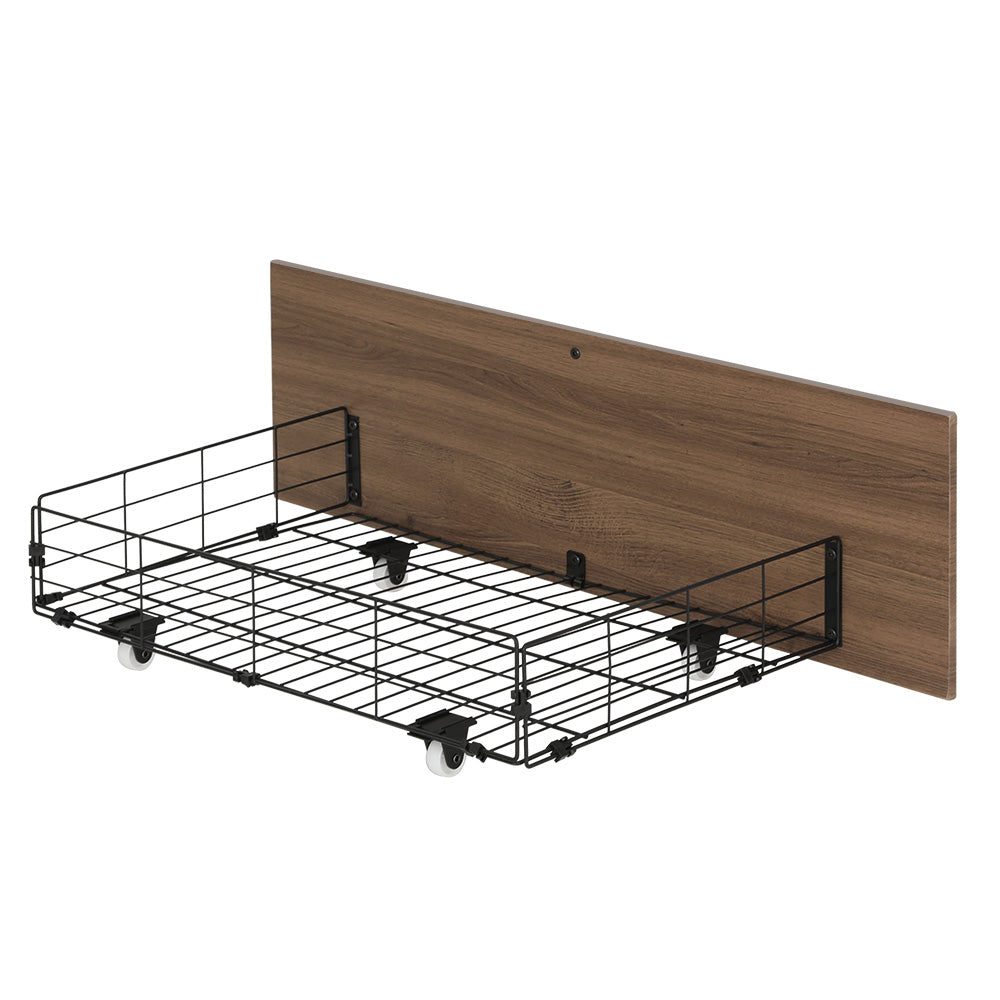 Beds & Bed Frames: Artiss 2x Bed Frame Storage Drawers Trundle Black